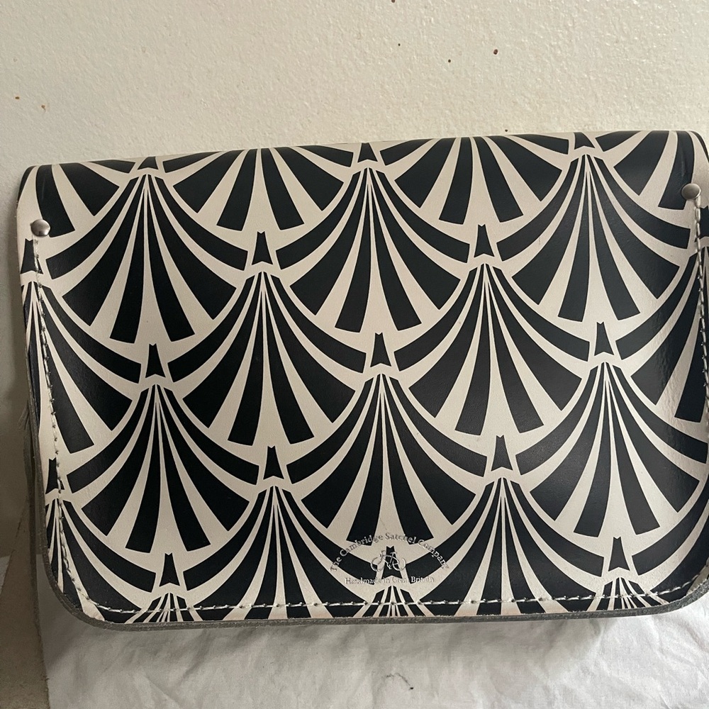 The Cambridge Satchel Company White and Black Patterned Women's Crossbody Bag - Picture 2 of 10